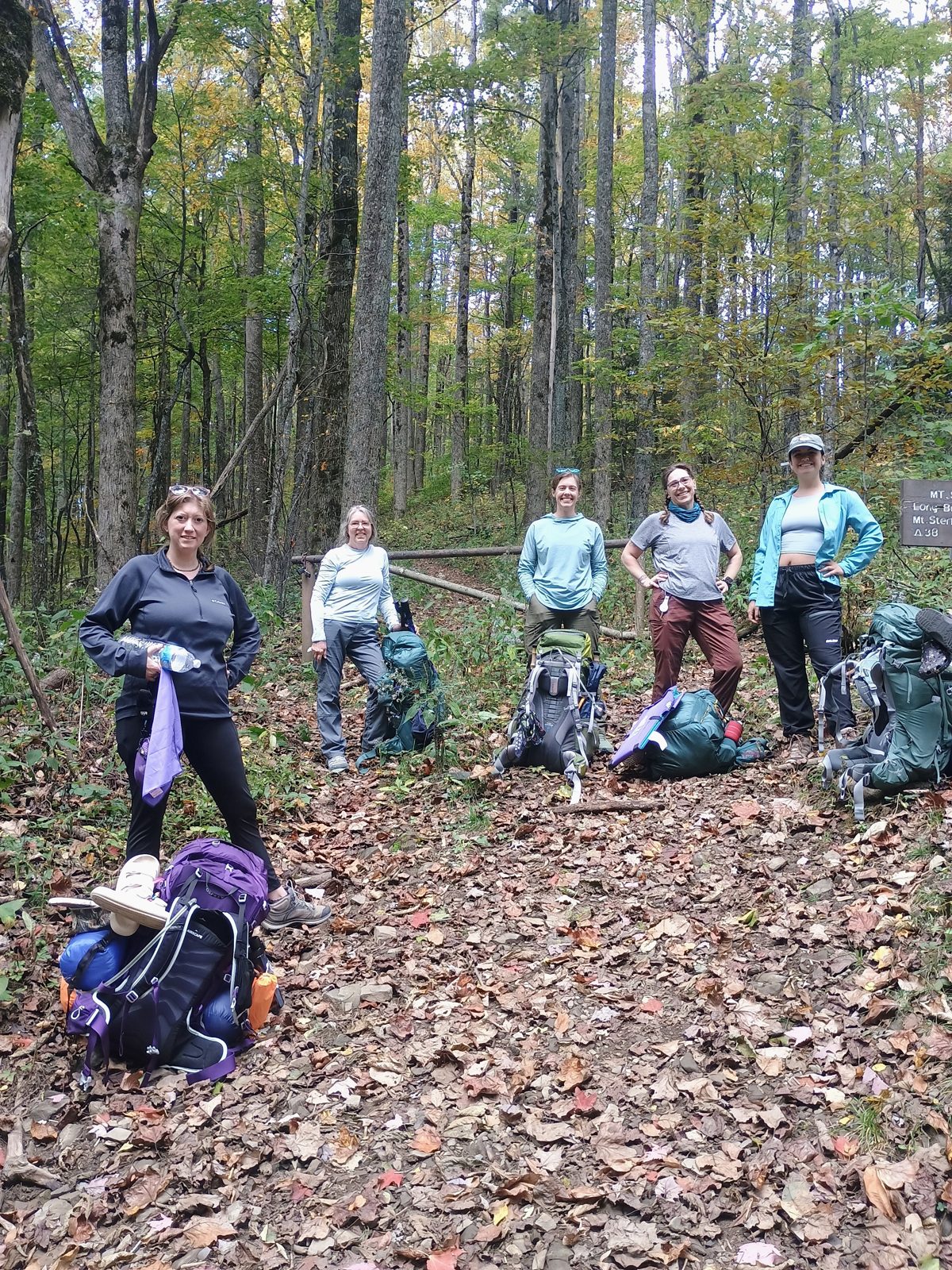 Students on the 2026 Women's Introduction to Backpacking course