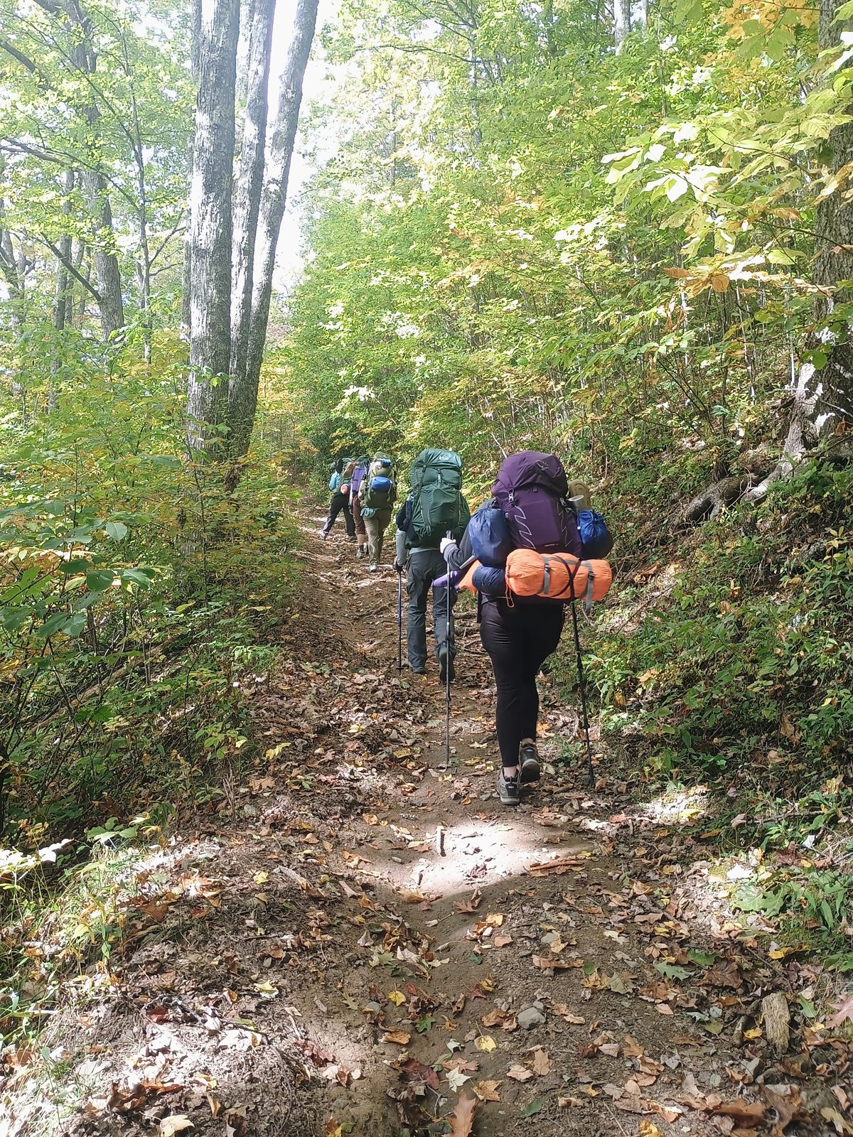 Students on the 2026 Women's Introduction to Backpacking course