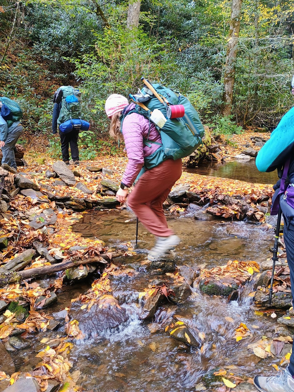 Students on the 2026 Women's Introduction to Backpacking course