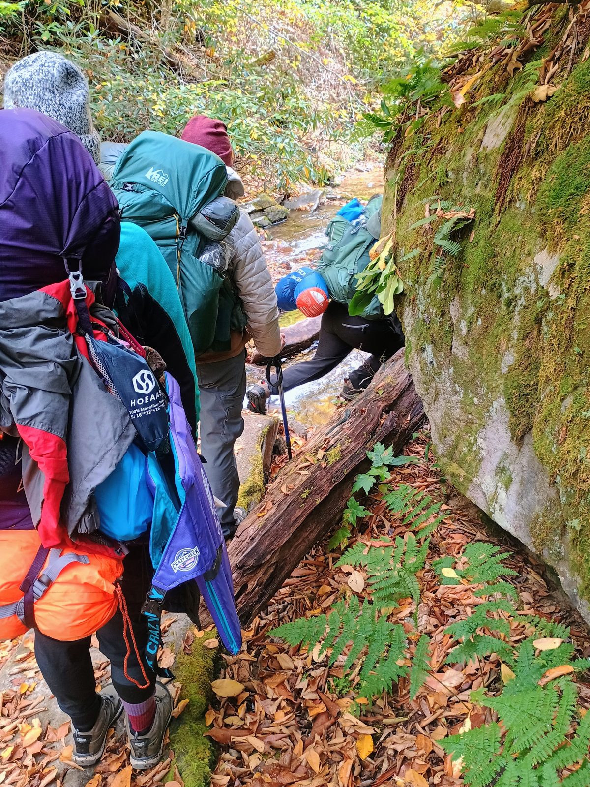 Students on the 2026 Women's Introduction to Backpacking course